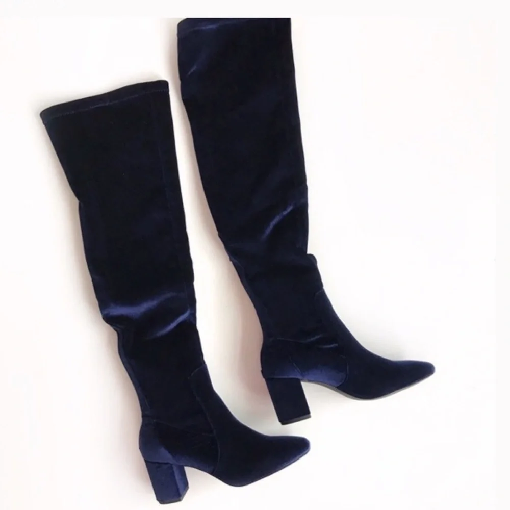 Matisse Velvet Over the Knee Boots